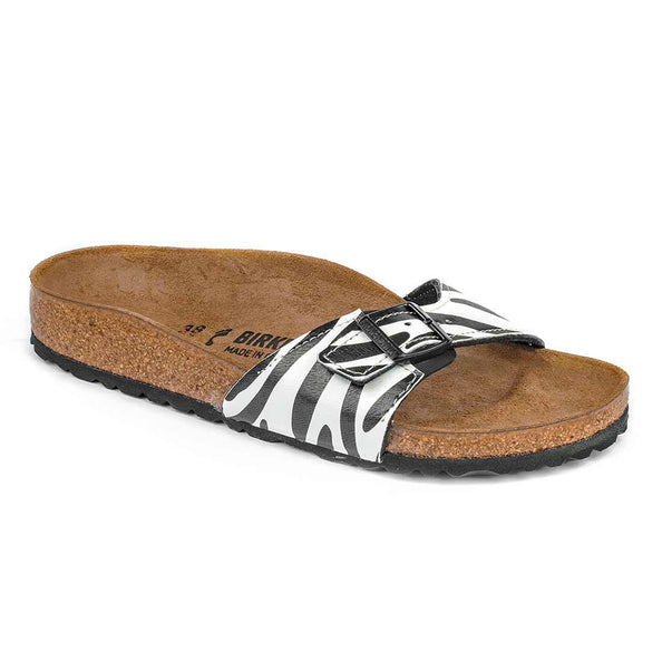 ciabatte personalizzate marca birkenstock modello madrid zebrate