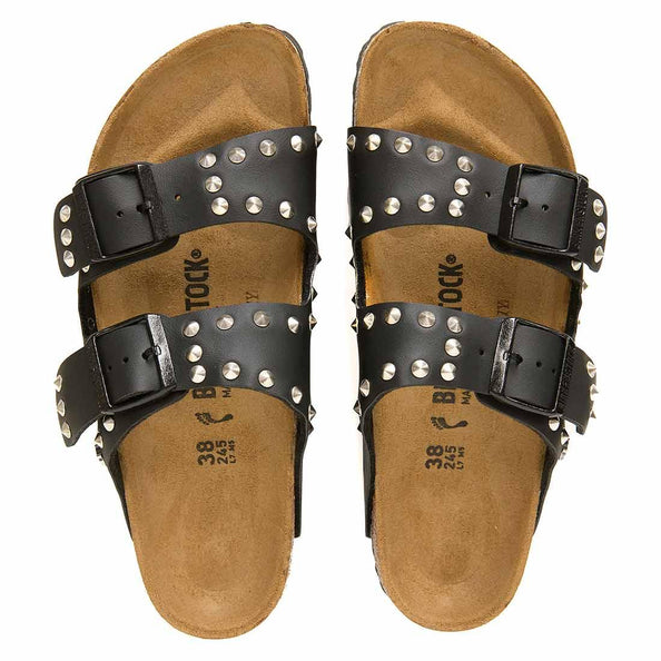 sandali birkenstock personalizzati con borchiette argentate